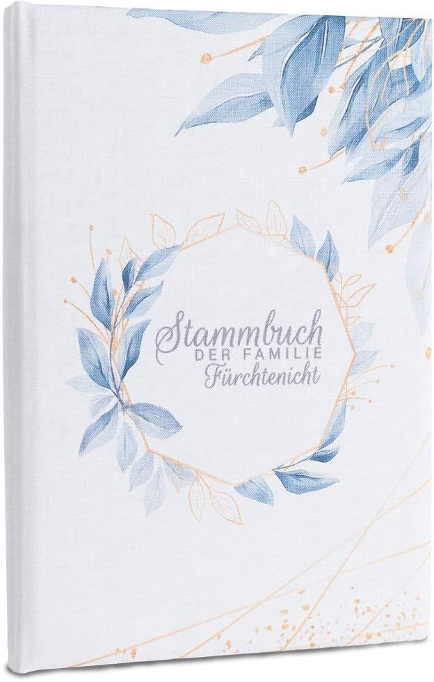Hochzeitideal Stammbuch der Familie Familienstammbuch bedruckten Buchbinderleinen (505 - Thea person