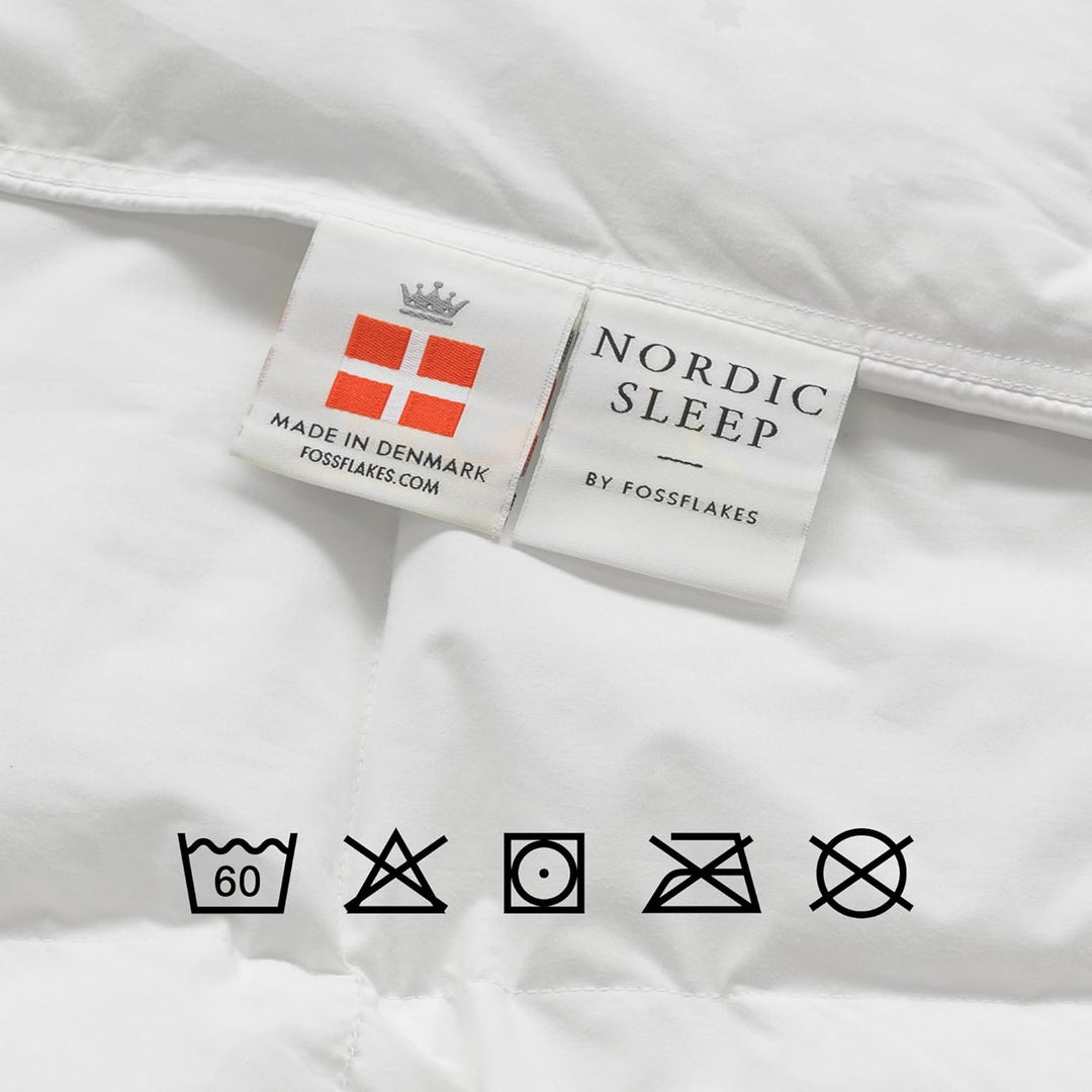 FOSSFLAKES Nordic Sleep by Kissen Mittel Hoch - Komfortkissen für Seitenschläferkissen, Nackenstützk
