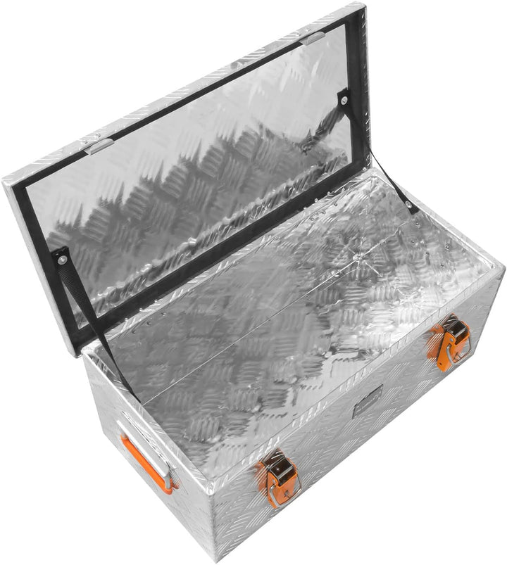 alubox Werkzeugkiste Riffelblech ABX-RL45 Aluminium 1,5mm Werkzeugkiste leicht und robust 45 Liter 0