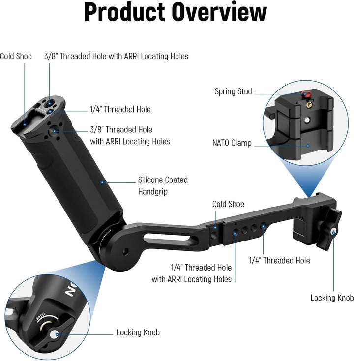 NEEWER Verstellbarer Sling Griff Kompatibel mit DJI Ronin RS3 Mini RS 3 Pro RS 2 RSC 2 Gimbal Stabil