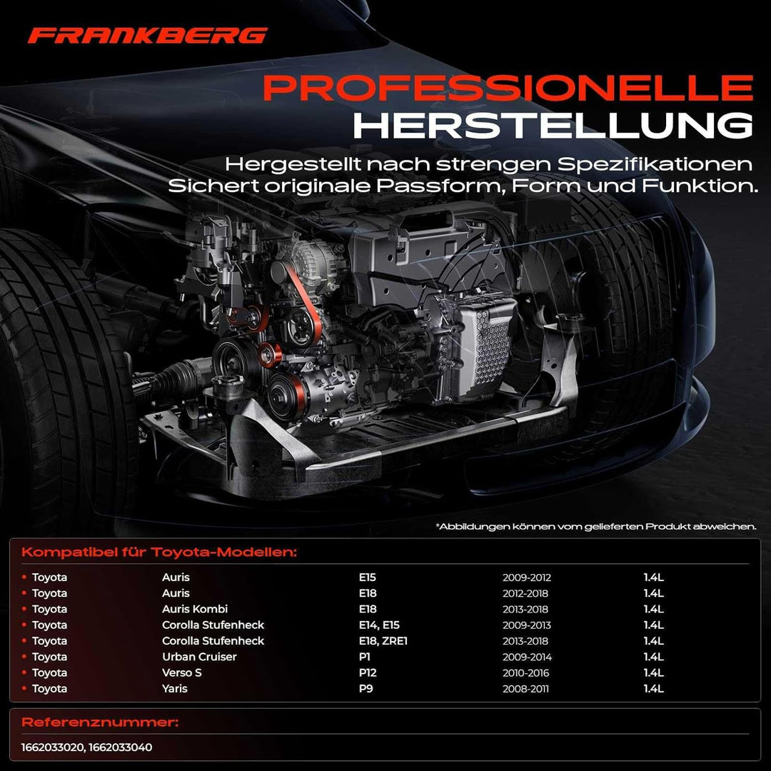 Frankberg Spannrolle Riemenspanner für A-u-r-i-s NRE15 ZRE15 E18 Corolla E15 E18 Urban Cruiser P1 Ve