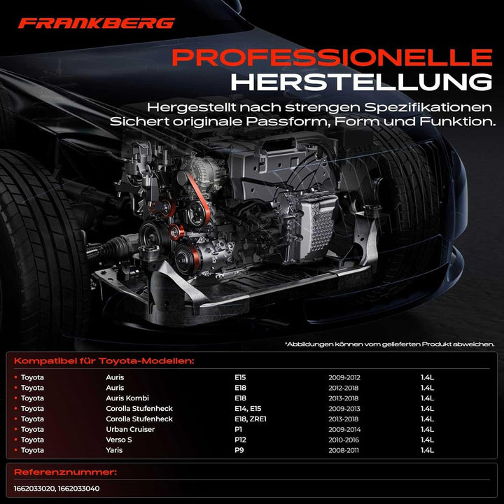 Frankberg Spannrolle Riemenspanner für A-u-r-i-s NRE15 ZRE15 E18 Corolla E15 E18 Urban Cruiser P1 Ve
