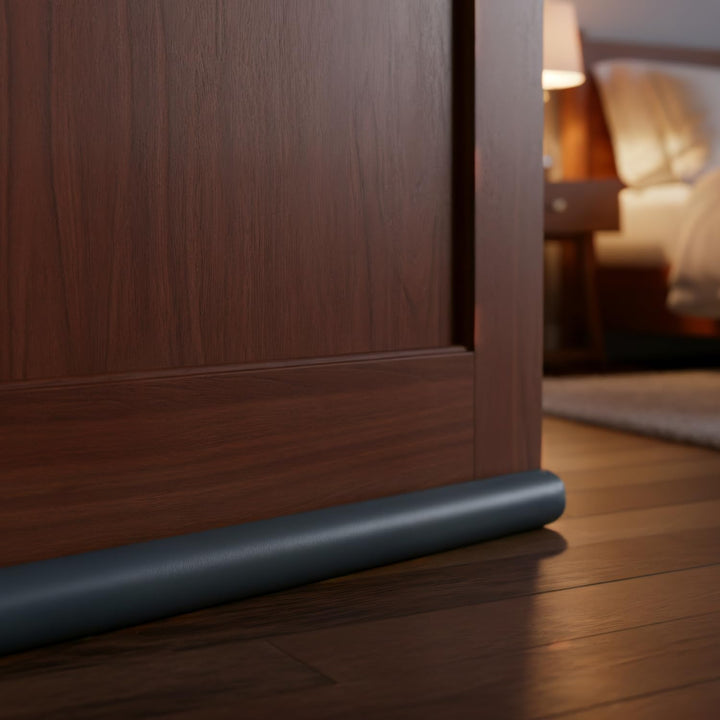 3X Zugluftstopper für Türen bis 95 cm - Türbodendichtung für Innentür und Haustür - Türunterdichtung