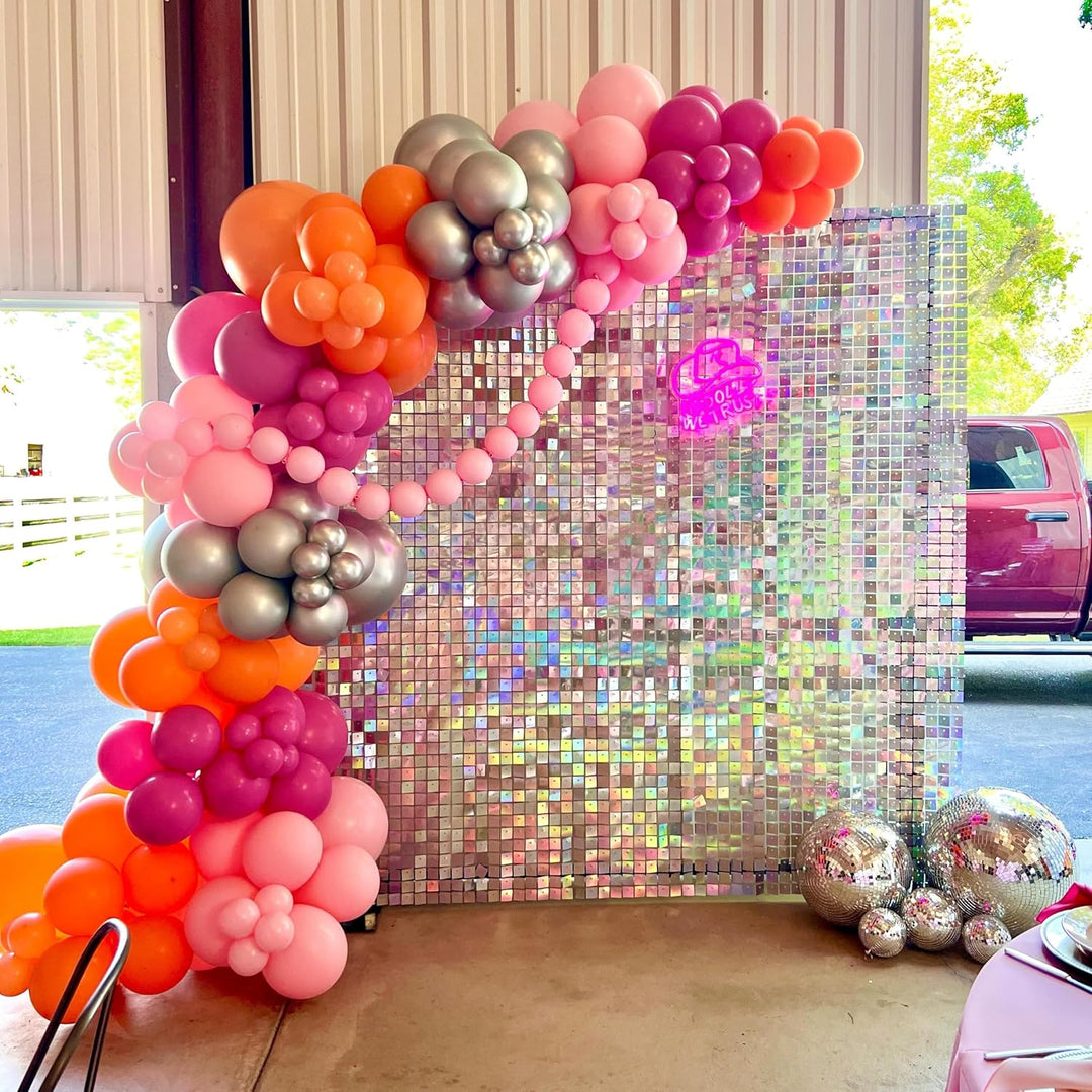 Kate Shimmer Wall Panels Pailletten Helles Silber Wand Pailletten Hintergrund Party Panels für Party
