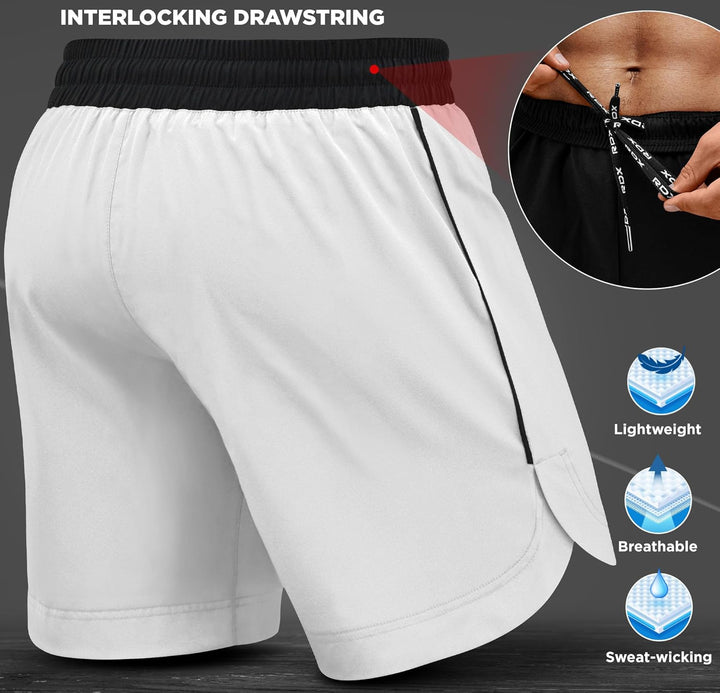 RDX MMA Shorts Sporthose Herren Kurz, Kampfsport Boxen Trainingshose Männer, Kickboxen Muay Thai Box