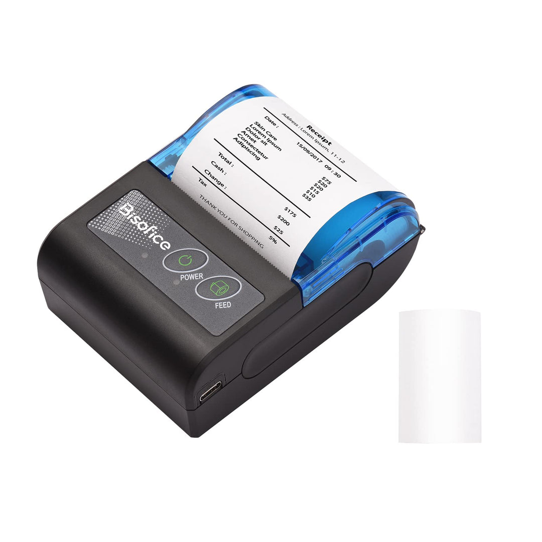 XGR-POS581 Mini Tragbarer Thermodrucker Belegticketdrucker 2 Zoll Wireless USB Beleg Ticket Drucker