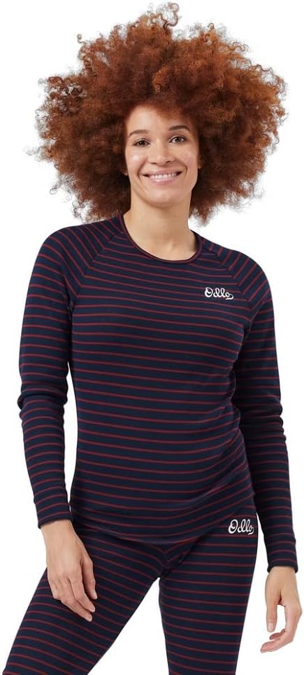 Odlo Thermounterwäsche Damen Active Warm Originals I Langarm Thermoshirt I Warme Skiunterwäsche XS D