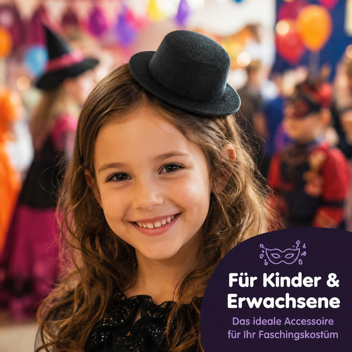 HEMOTON 4 Stück Zylinder Haarspangen Hüte Dekorative Haarnadeln Kleine Formelle Hüte Haarspange Schw