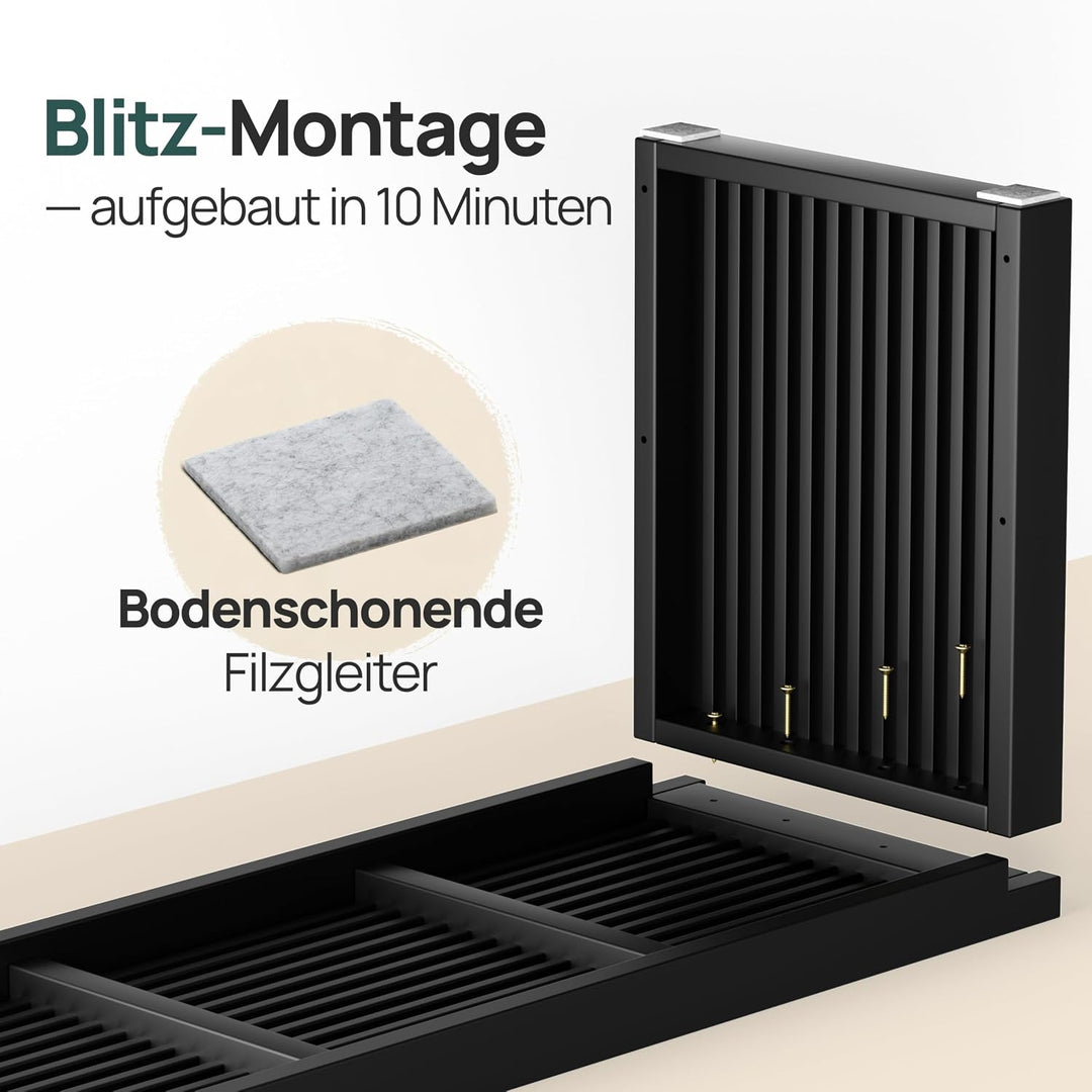 Bambus Schuhschrank - Schuhbank - Sitzbank mit Stauraum - Schuhregal Holz | BAM BOO BOX Schuhbank mi
