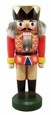 Rudolphs Schatzkiste Nussknacker König rot Höhe 20cm NEU Weihnachten Seiffen Nutcracker Nüsse Erzgeb