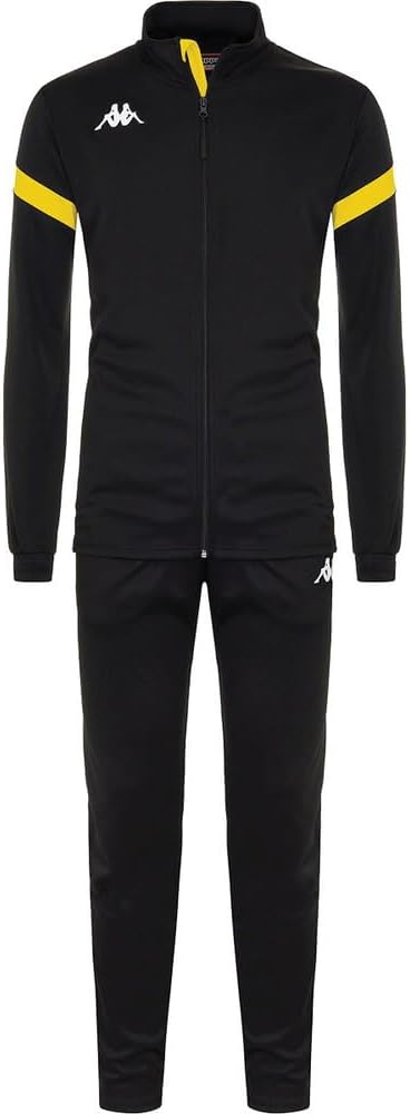 Kappa Unisex Dalcito Trainingsanzug S Schwarz/Amarillo, S Schwarz/Amarillo
