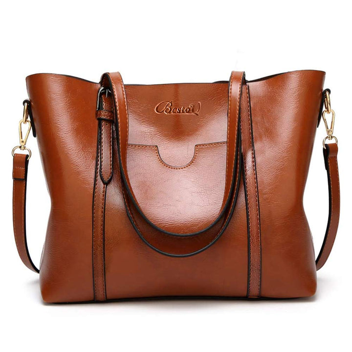 BestoU Damen Handtasche Leder Tasche Shopper Damen Handtaschen Gross Schule Schultertasche Frauen Um
