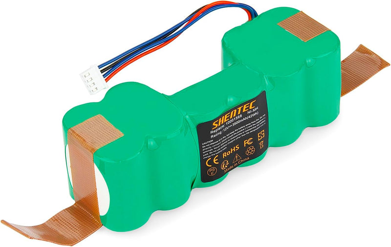 Shentec 12V 3500mAh NI-MH Ersatz Akku für Ecovacs Sweeper DD35 DE33 DE35 DE5G Deebot 900 Deebot 901
