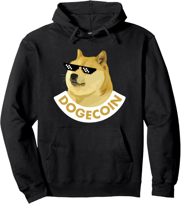Dogecoin Cool Pullover Hoodie