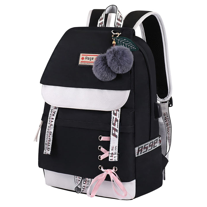 Asge Schulrucksack Mädchen Schulranzen Jungen Schultasche mit Ergonomischem Design Rucksack Campus B