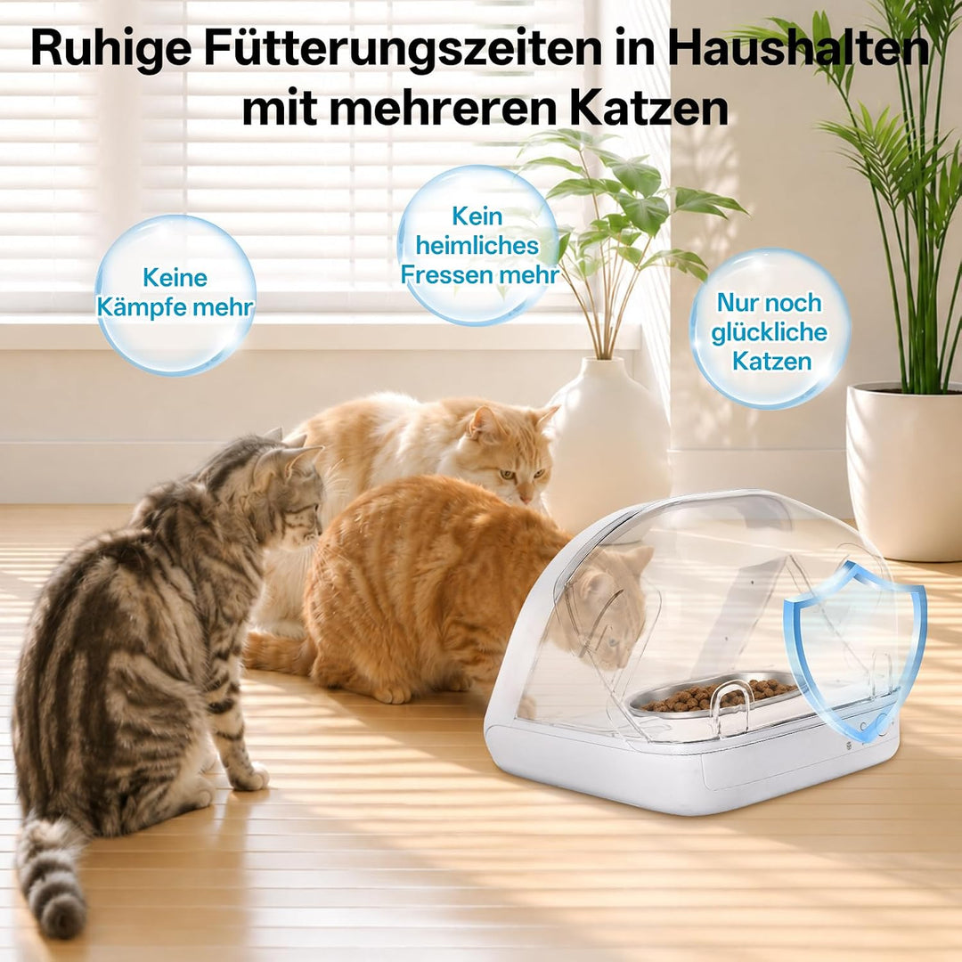 Hintere Abdeckung Schutzhülle für Mikrochip-Futterautomat für Haustiere, Verhindert andere Haustiere