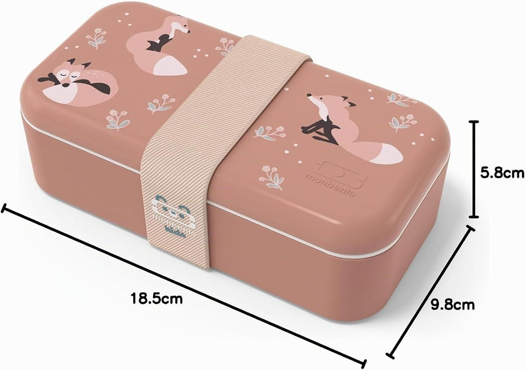 monbento - Brotdose Kinder MB Foodie Fox - Fuchs - Bento Box Kinder Made in France - Ideal für Mitta