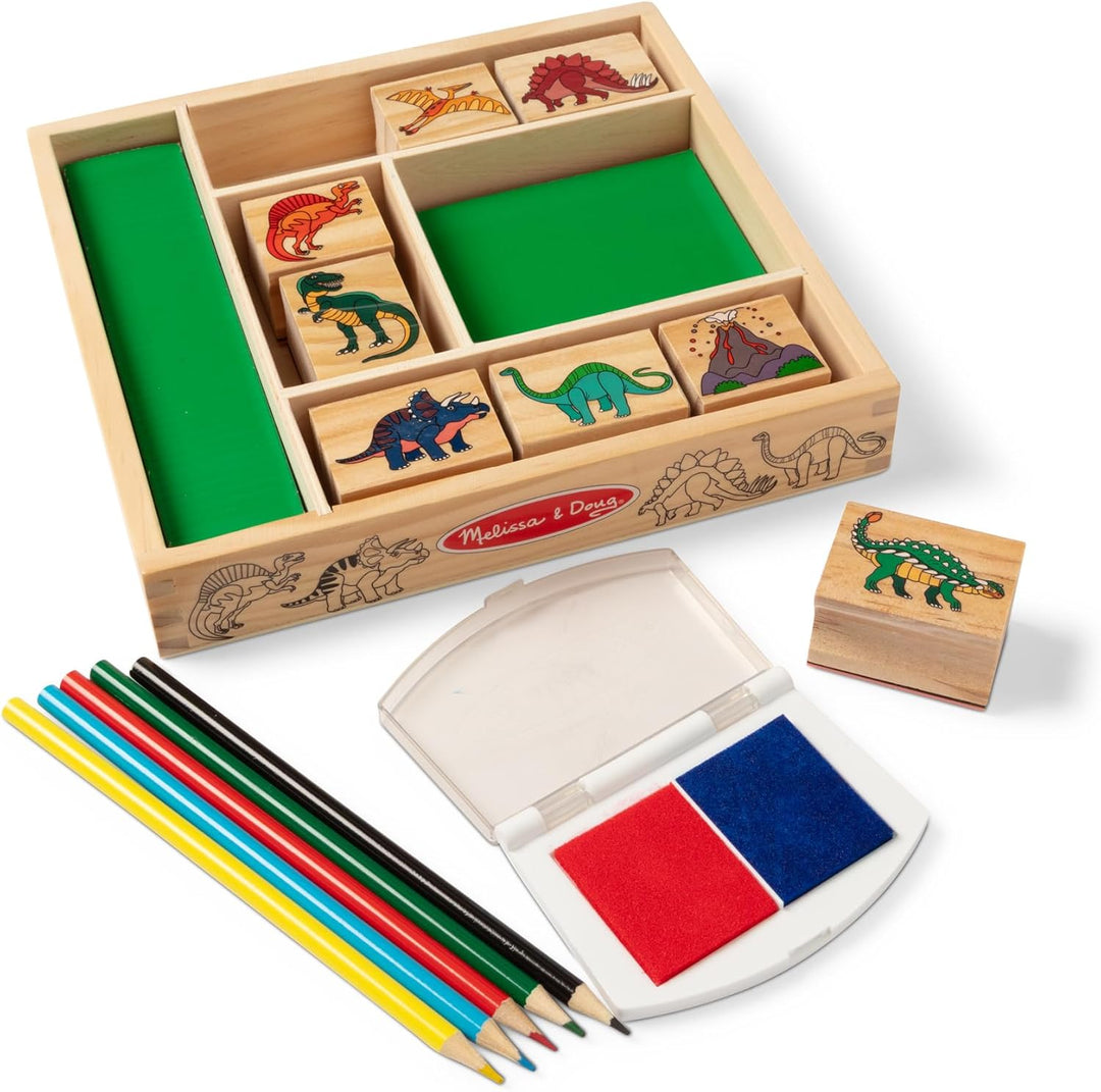 Melissa & Doug Dinosaur Stamp Set | Arts & Crafts | Stamp Sets & Stencils | 4+ | Gift for Boy or Gir