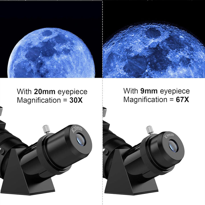 Teleskope für Erwachsene Astronomie, 80mm Aperture 600mm Refraktor Teleskop für Kinder, Anfänger, BA