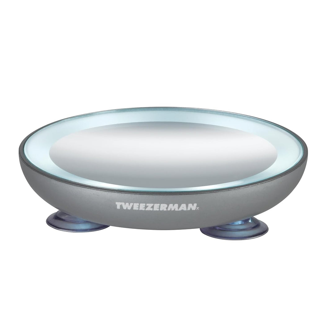 Tweezerman Led 15x Mini-Spiegel Ø 9 cm, Ø 9 cm