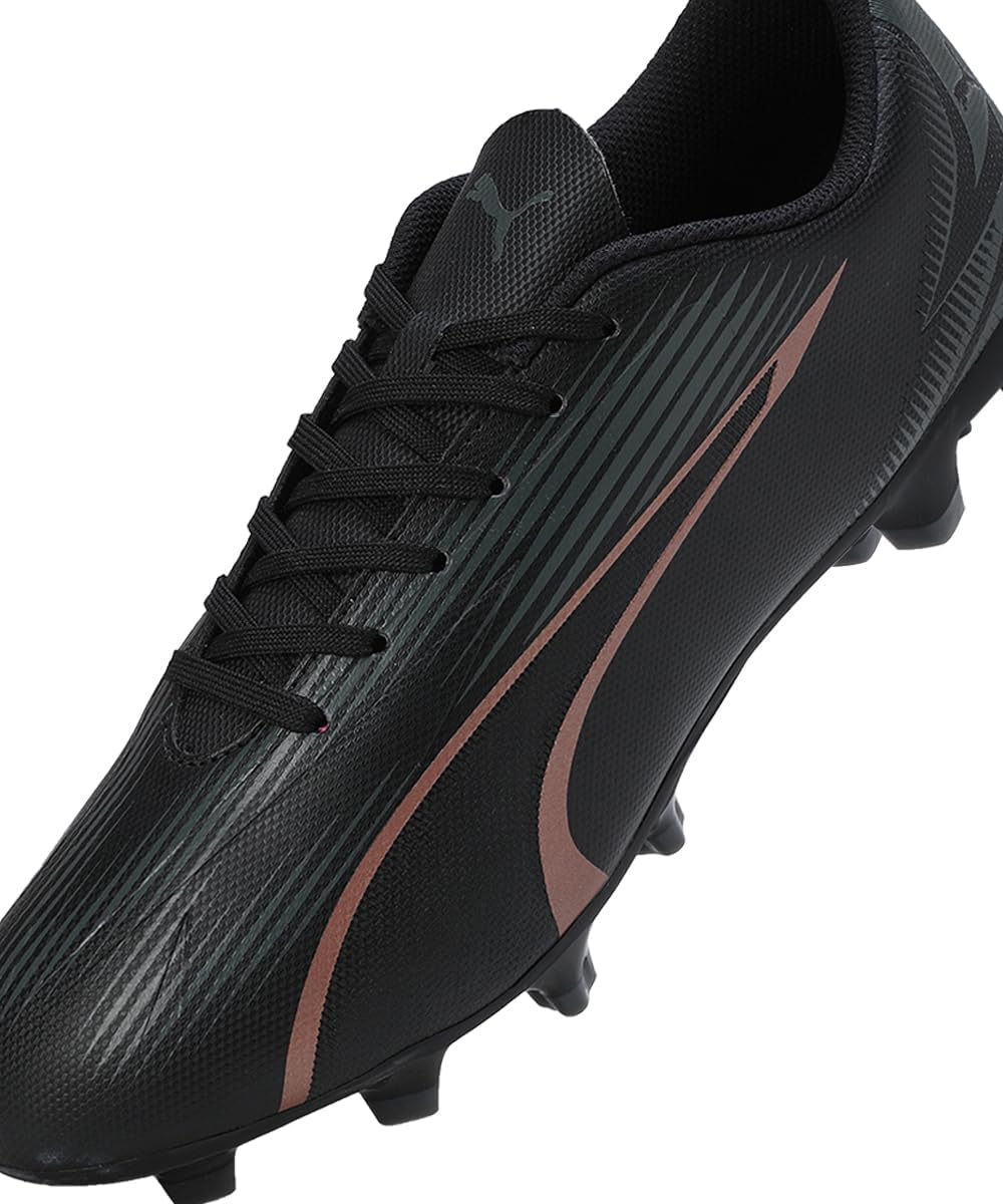 PUMA Men's Ultra Play Fg/Ag Soccer Shoe 40.5 EU Puma Black Copper Rose, 40.5 EU Puma Black Copper Ro
