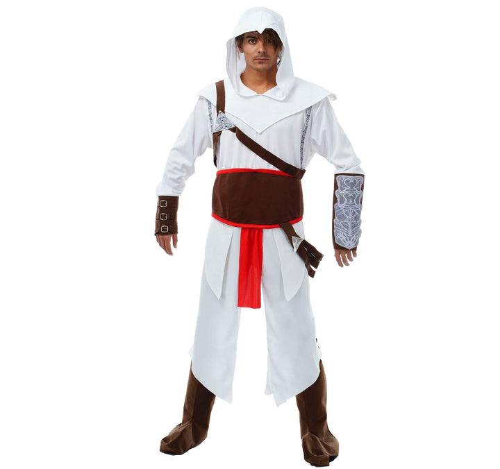 Herren Kostüm Assassins Creed Altair Deluxe Gr. M-XL weiss Fasching Karneval (M), M