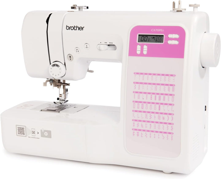 Brother CX70PES (Neues Modell) - Elektronische Nähmaschine mit 70 Stichen Nähen + Tisch und Tasche i