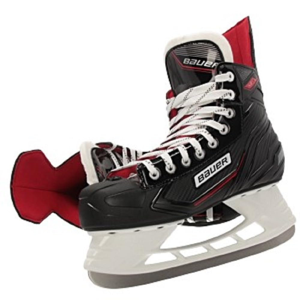 Bauer Herren NSX Schlittschuhe 47 Schwarz-Rot, 47 Schwarz-Rot