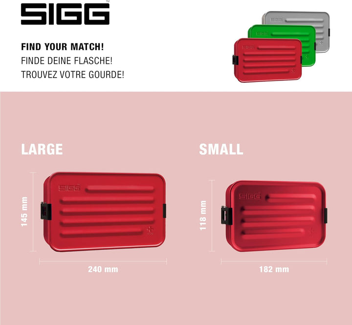 SIGG - Alu Lunchbox Plus - Brotdose Mit Unterteilung - Preisgekrönt - Spülmaschinenfest & Mikrowelle