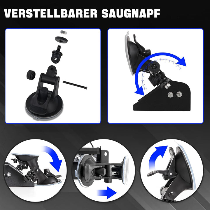 ROUTEKING LED-Notfall-Warnleuchte, 35,6 cm, 12 LEDs, 9 Blinkmodi, 4 Saugnäpfe, hohe Intensität, blin