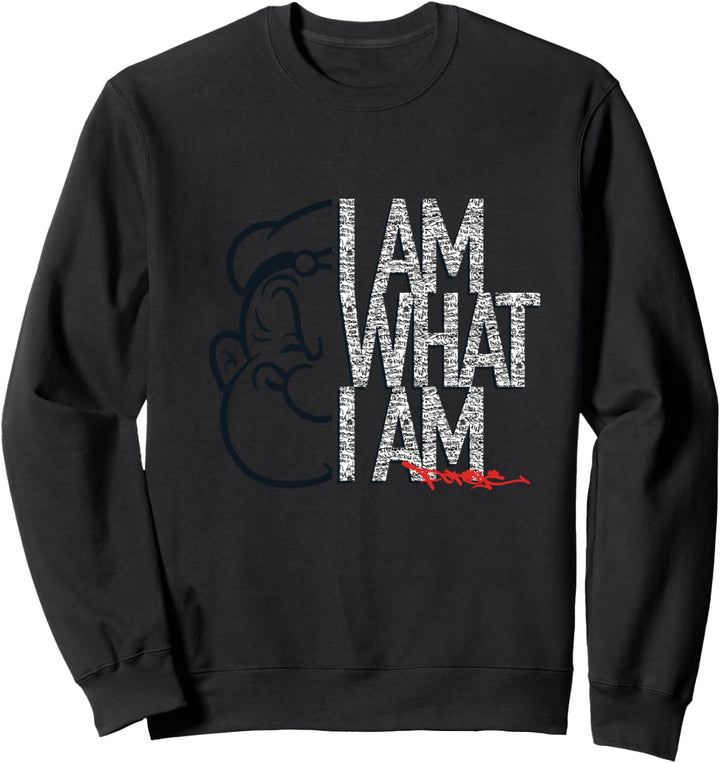 Popeye „ICH BIN WAS ICH BIN“ Signature Phrase Sweatshirt