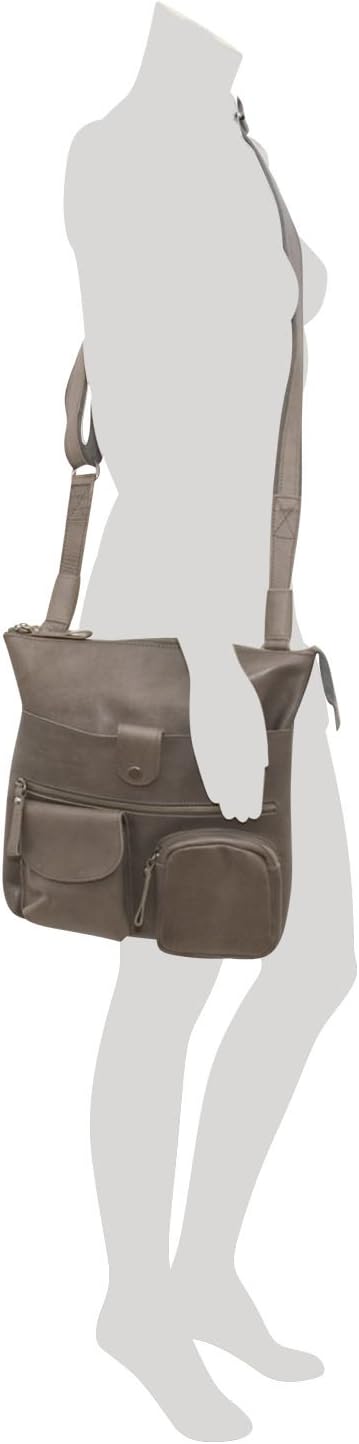 Greenburry Billy the Kid Nasty Cowboys Shoulderbag Colby M497 Leder Schultertasche für Damen stonegr