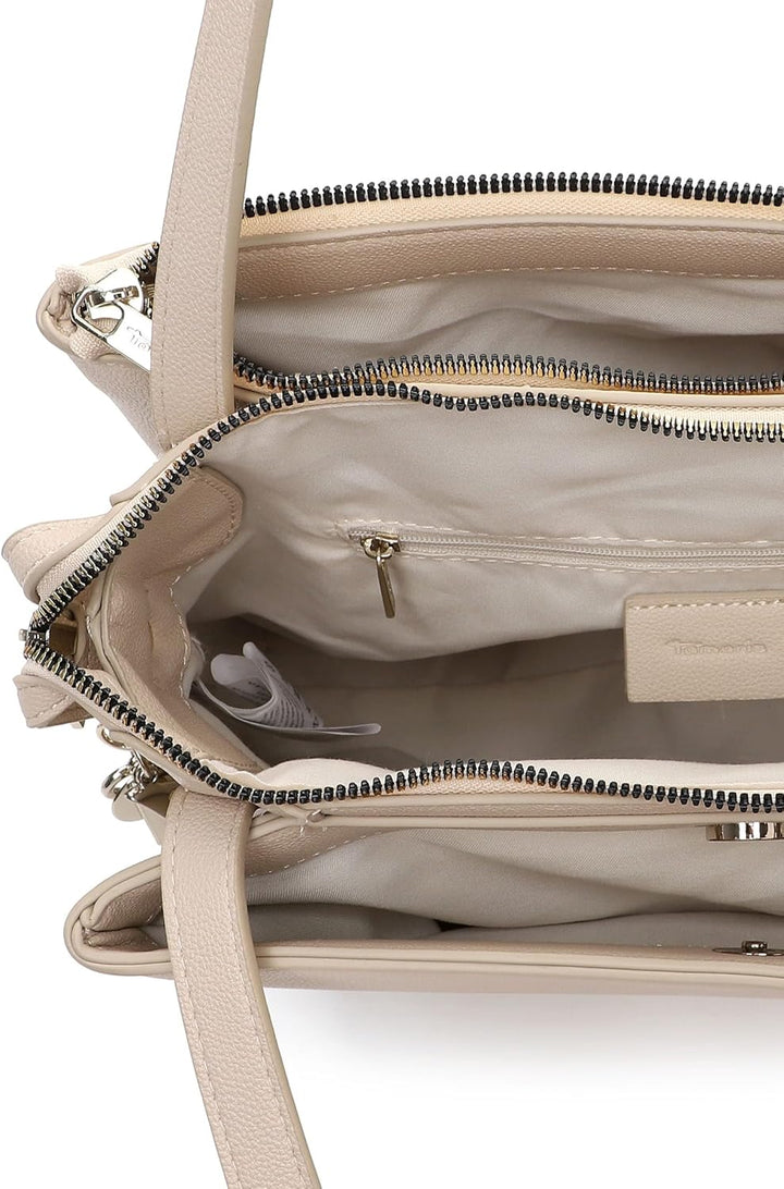 Tamaris Shopper TAS Katharina 34235 Damen Handtaschen Uni Beige Einheitsgrösse, Beige Einheitsgrösse