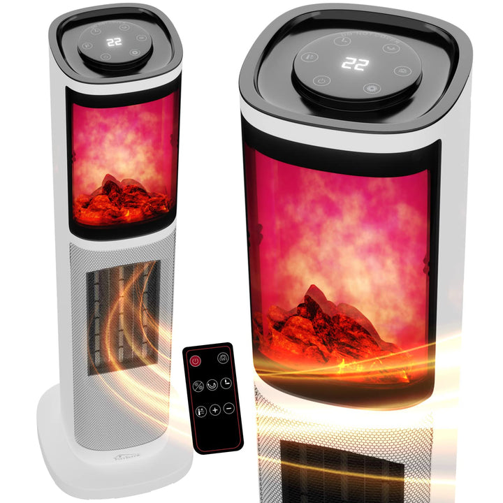 Tronitechnik® Infrarot Turm-Keramik-Heizer Elektro-Heizer 2000 Watt, Heizstrahler Standheizstrahler
