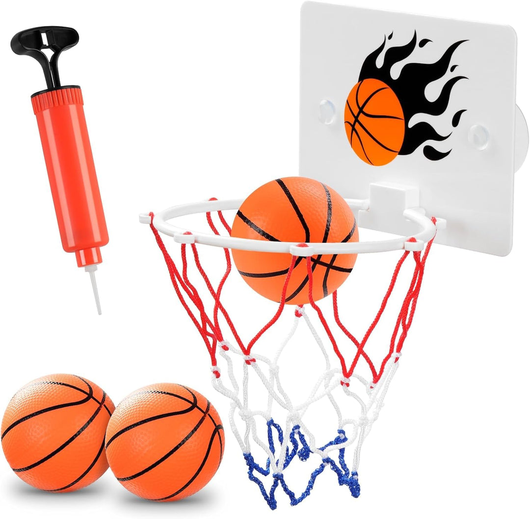 DEWEL Mini Basketballkorb Set, Basketball Korb Indoor für Kinder, Basketball Korb im Zimmer Wandmont