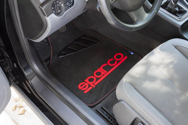 Walser 16993 Sparco SPC Autoteppich, Schwarz/Rot SPC TEPPICH