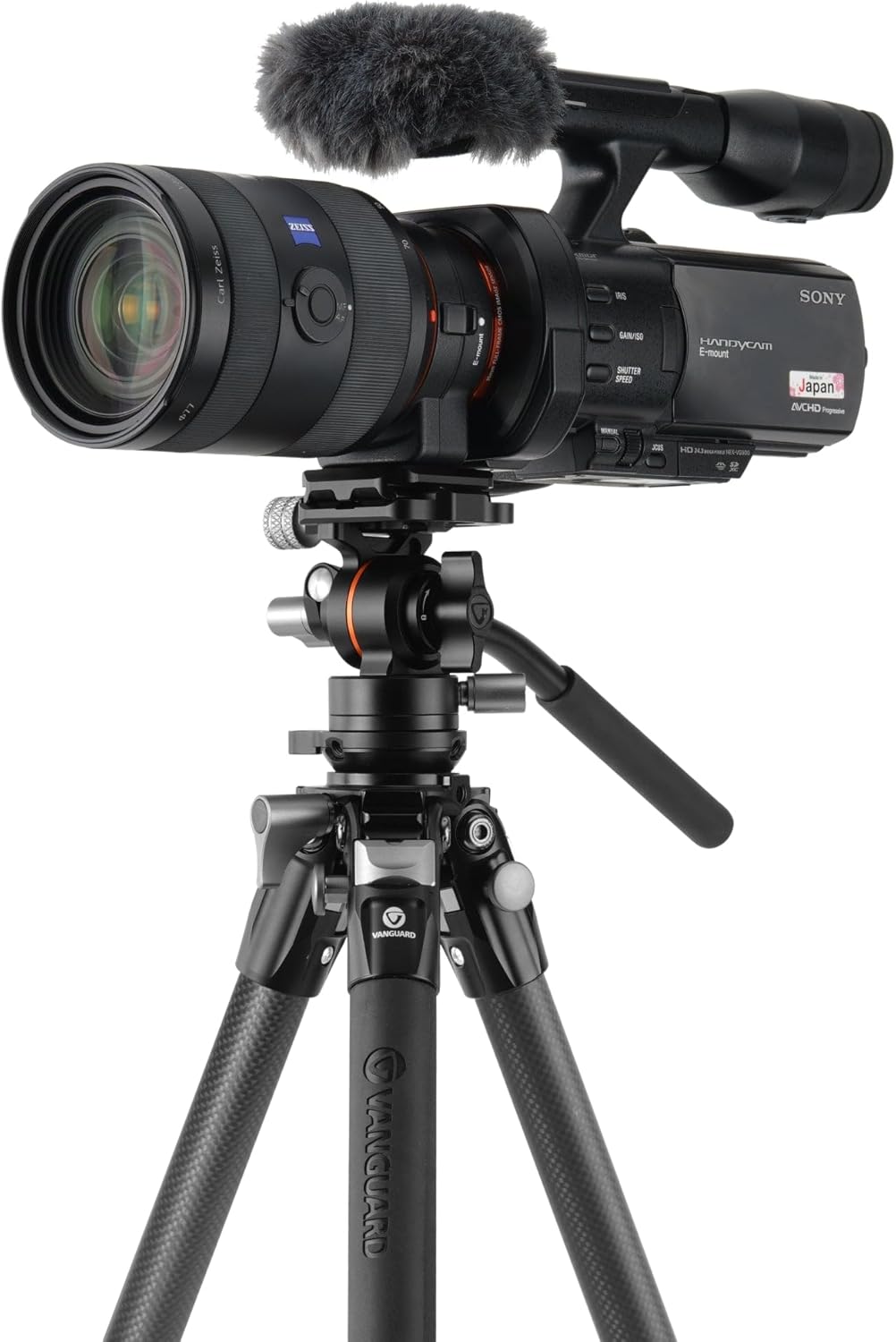 Alta Pro 3VLT 235CV12 - Kompaktes Video-Reise-Stativ aus Carbon mit Nivellierbasis - Traglast 6 kg K