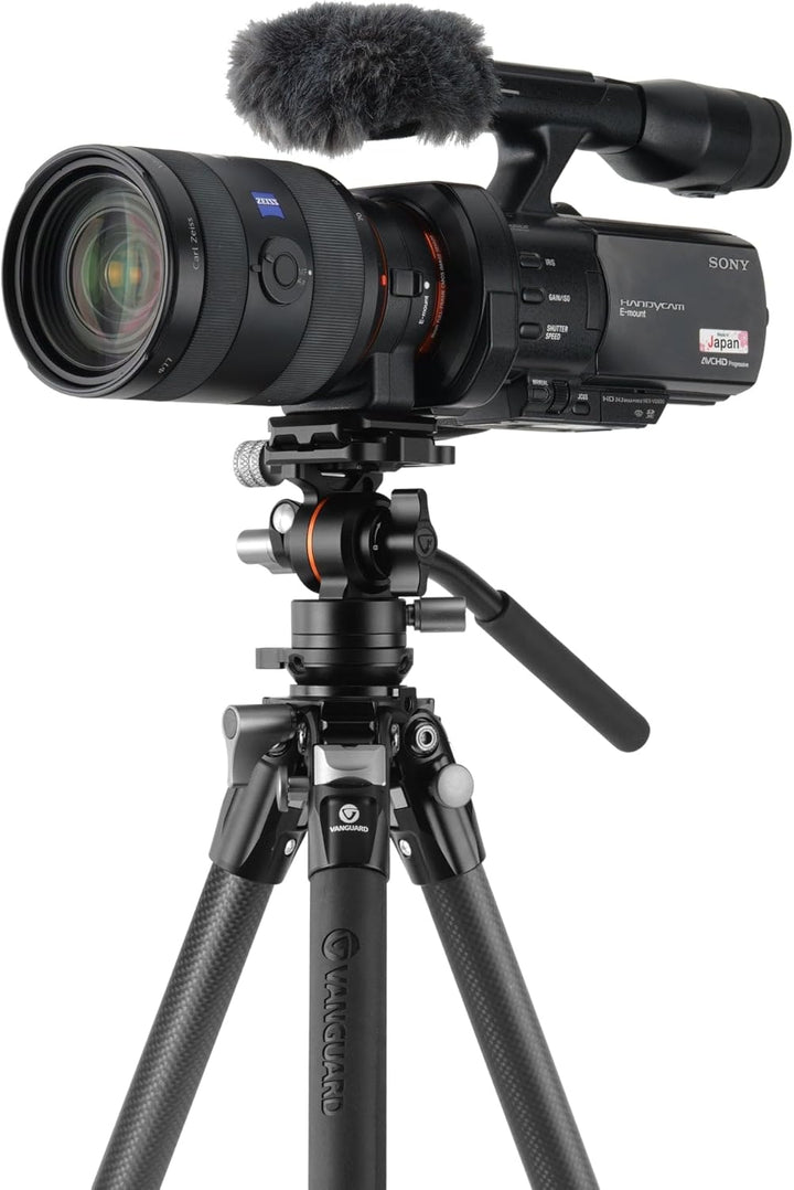 Alta Pro 3VLT 235CV12 - Kompaktes Video-Reise-Stativ aus Carbon mit Nivellierbasis - Traglast 6 kg K