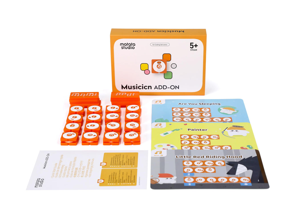 MatataStudio Musiker-Erweiterung Kodierung Set für Programmierbare Roboter für Kinder ab 4 Jahren Co