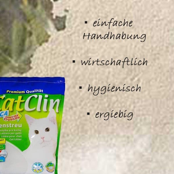Catclin 4 x 8 l = 32 L Magic SILIKAT KATZENSTREU-PowerCat STREU-Forever CLEAN-