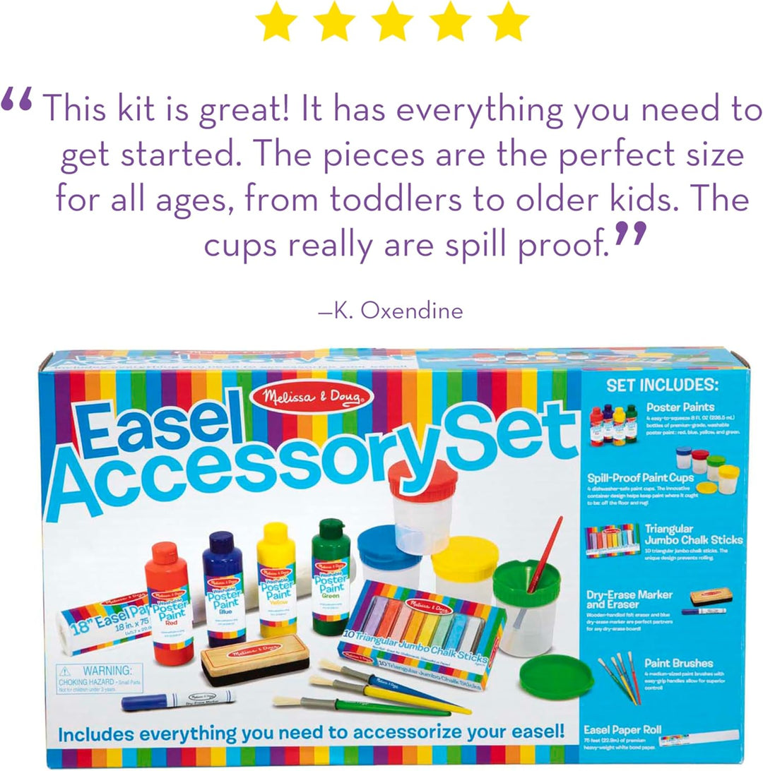 Melissa & Doug - Staffeleizubehör-Begleitset (Kunst & Bastelarbeiten, fördert die Kreativität, 25 Te