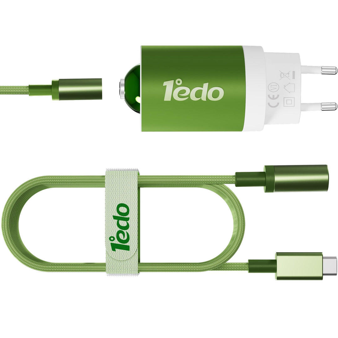 65W USB C Ladegerät Netzteil Schnellladung PPS PD Schnellladegerät mit Magnet C Ladekabel, Kompatibe