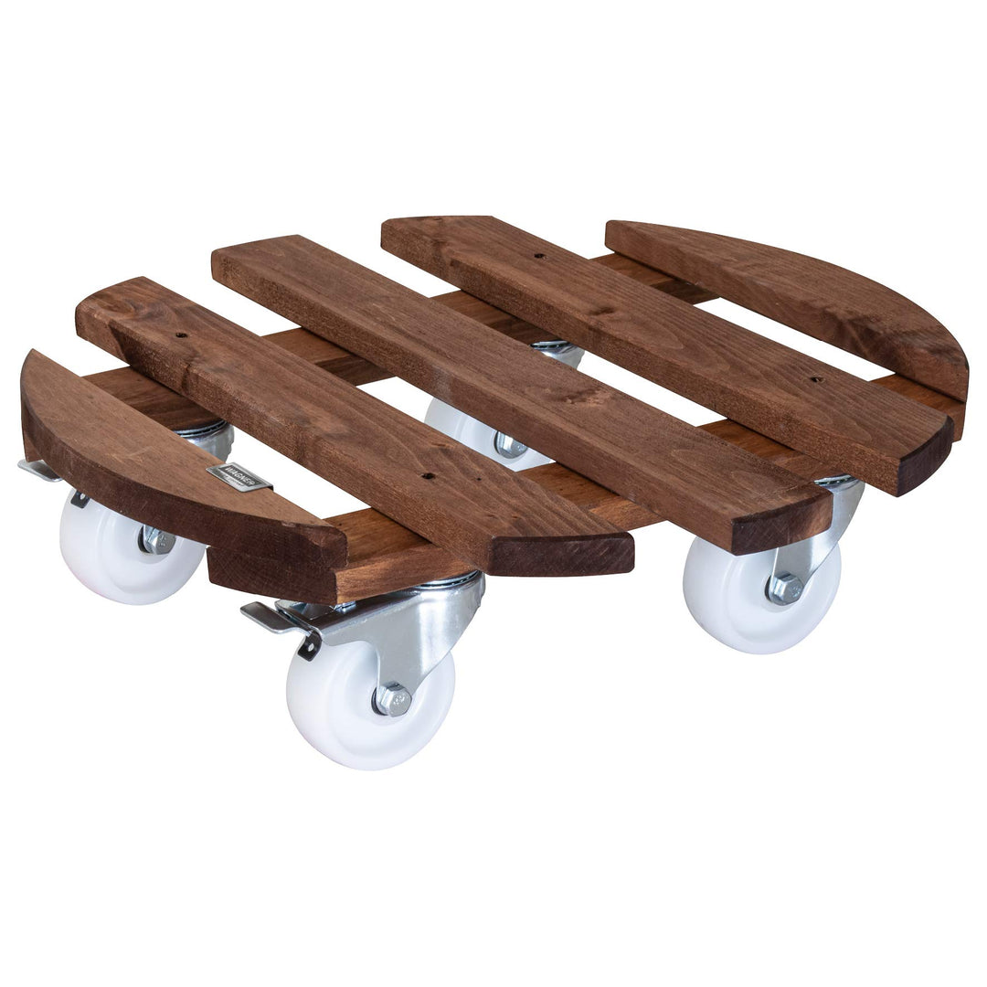 Wagner Pflanzenroller GIGANT Big Ø 45 x 13 cm I Blumenroller für Aussenbereich + Innenbereich I Kübe