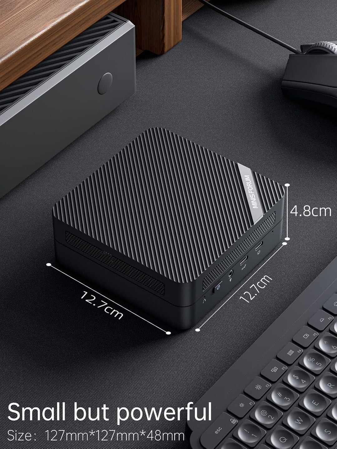 MINIS FORUM Venus Series UM773 Lite Mini-PC AMD Ryzen 7 7735HS, genau 4,75 GHz, 32 Go DDR5 1 bis PCI
