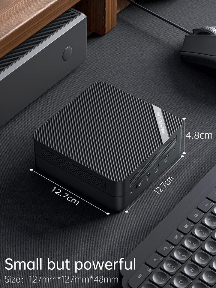 MINIS FORUM Venus Series UM773 Lite Mini-PC AMD Ryzen 7 7735HS, genau 4,75 GHz, 32 Go DDR5 1 bis PCI