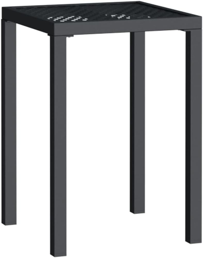 vidaXL Gartentisch Anthrazit 50x50x72 cm Stahl 50 x 50 x 72 cm, 50 x 50 x 72 cm