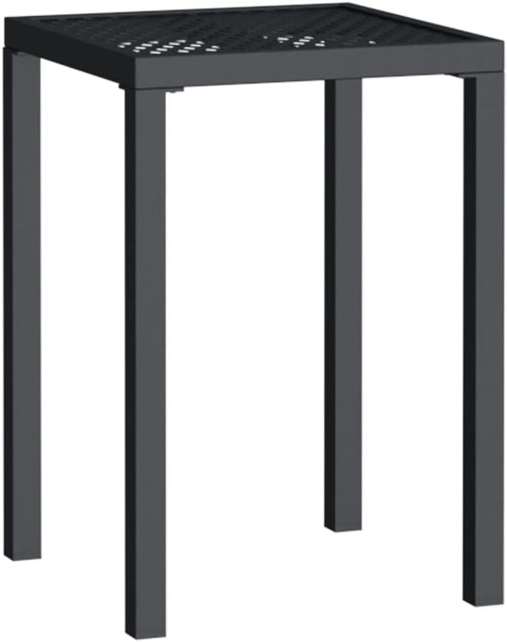 vidaXL Gartentisch Anthrazit 50x50x72 cm Stahl 50 x 50 x 72 cm, 50 x 50 x 72 cm