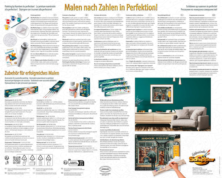 Schipper 609130897 Malen nach Zahlen – Englischer Buchladen - Bilder malen für Erwachsene, inklusive