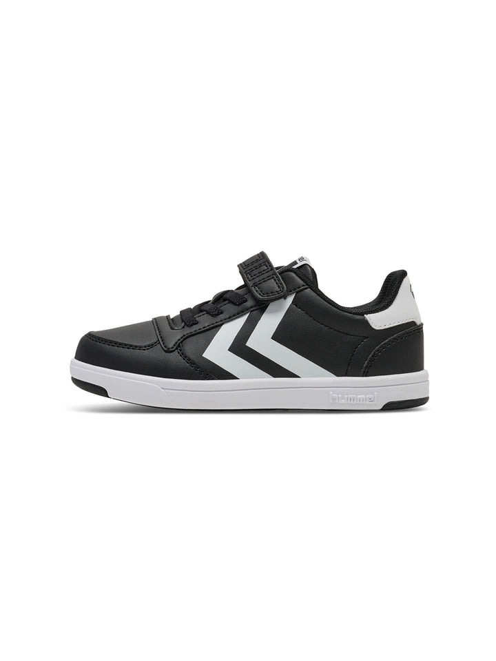 hummel Klettverschluss Sneaker Stadil Light Kinder 28 EU Black White, 28 EU Black White