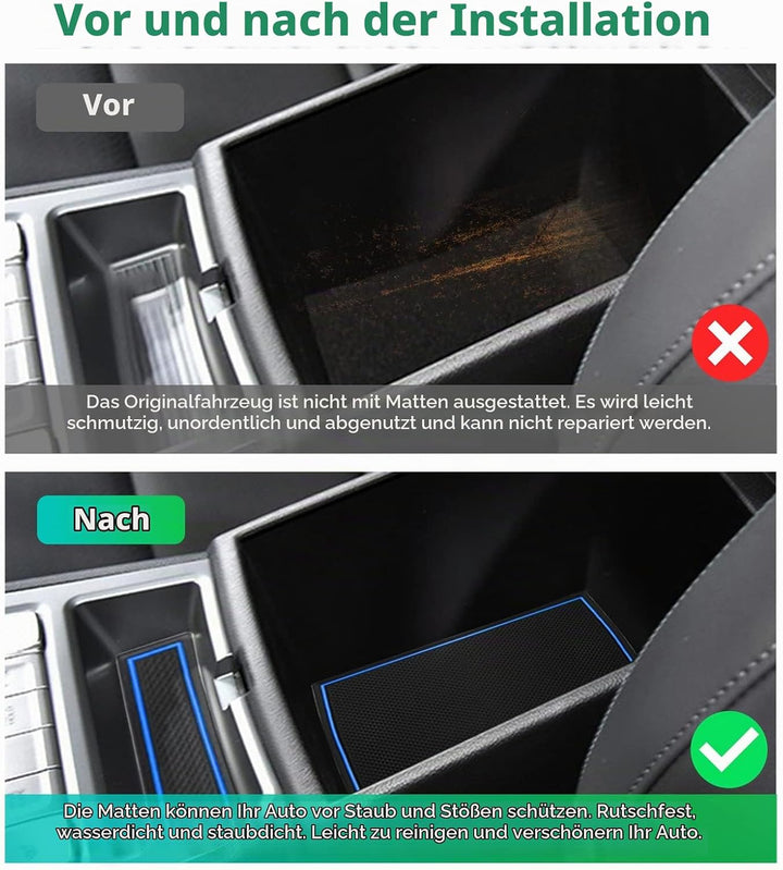 GAFAT 2019-2022 2023 Hyunda-i Kona Elektro EV Electric Antirutschmatten, Kona EV Gummimatten für Mit